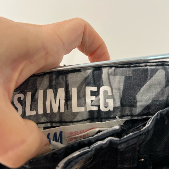 H&M Classic Black Kids Jeans - Picture 3 of 4